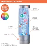 Global Gizmos Bubble Fish Lamp 32cm Colour Changing Mood Light view 7