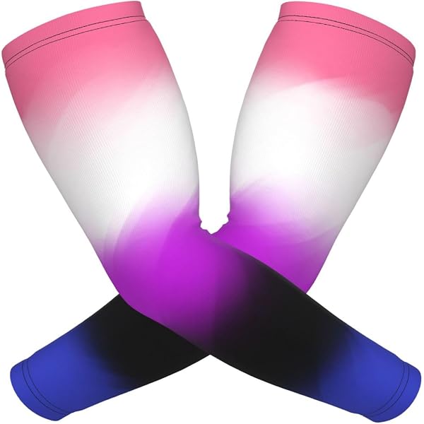 Hawaii Flag Print Compression Arm Sleeves - UV Protection Cooling Sleeves For Running, Golf & Driving