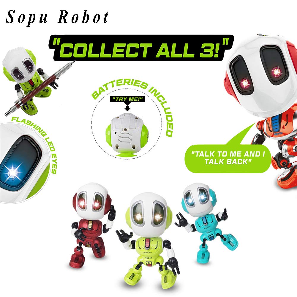 Sopu Talking Robot Toys Repeats What You Say Kids Robot ...