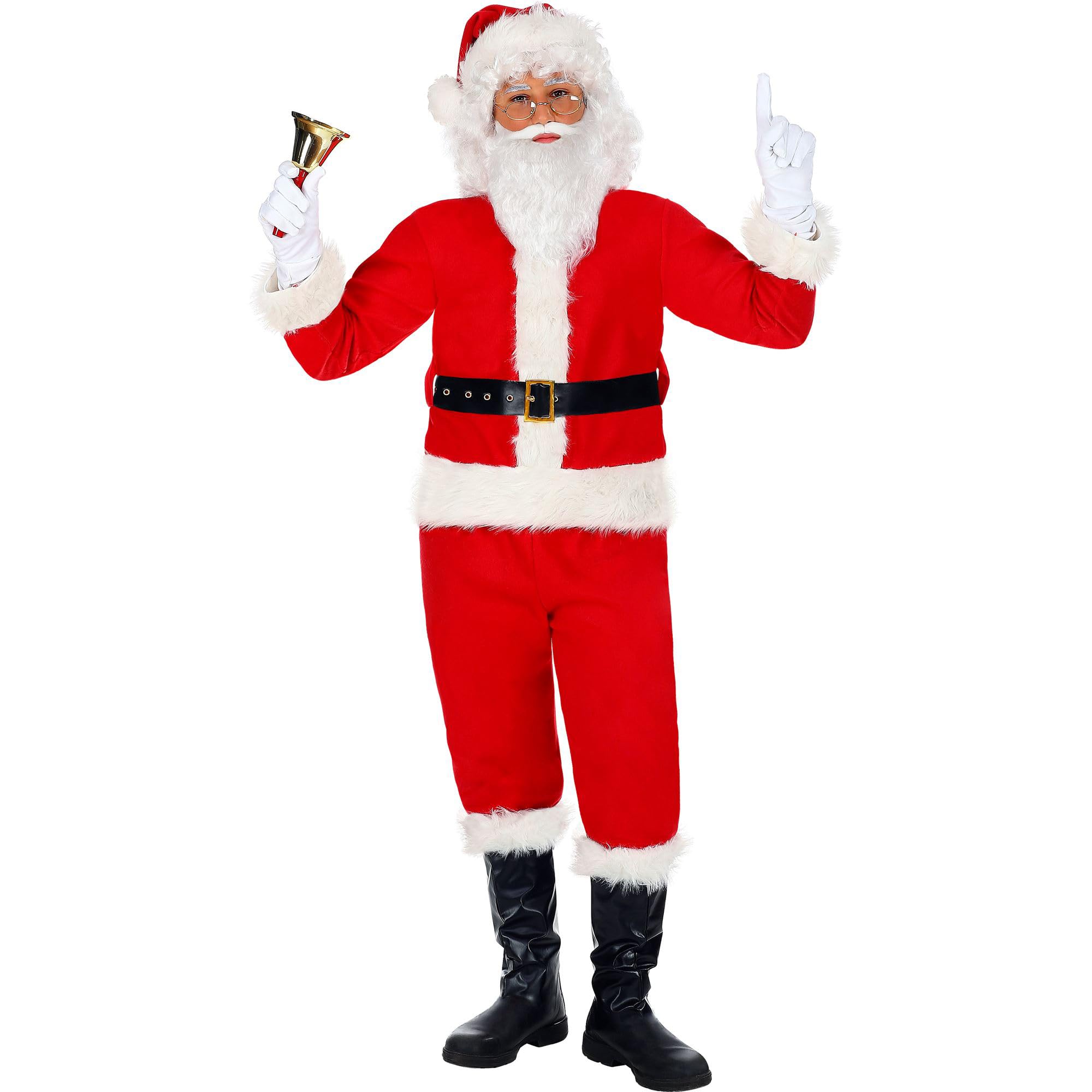 Widmann Father Christmas Costume for Children, Multicoloured, 140 cm / 8-10 Years, 137