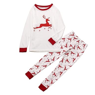Weihnachten Set FORH Damen Cute Santa Schneemann muster mit Weihnachts geschenk Bedruckt Sweatshirt und warm lang Jogger Trainingsanzug Hosen Zwei Stück Loungewear