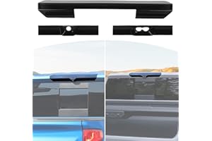JOSHELA for Silverado High Mount 3rd Brake Light Trim Cover Smoked for Chevrolet Silverado2022 Up for GMC Sierra 2022 Up Black Exterior Accessories 3pcs