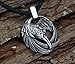 TTKP Norse Vikings Odin'S Ravens Pendant Necklace Huginn And Muninn Jewelry
