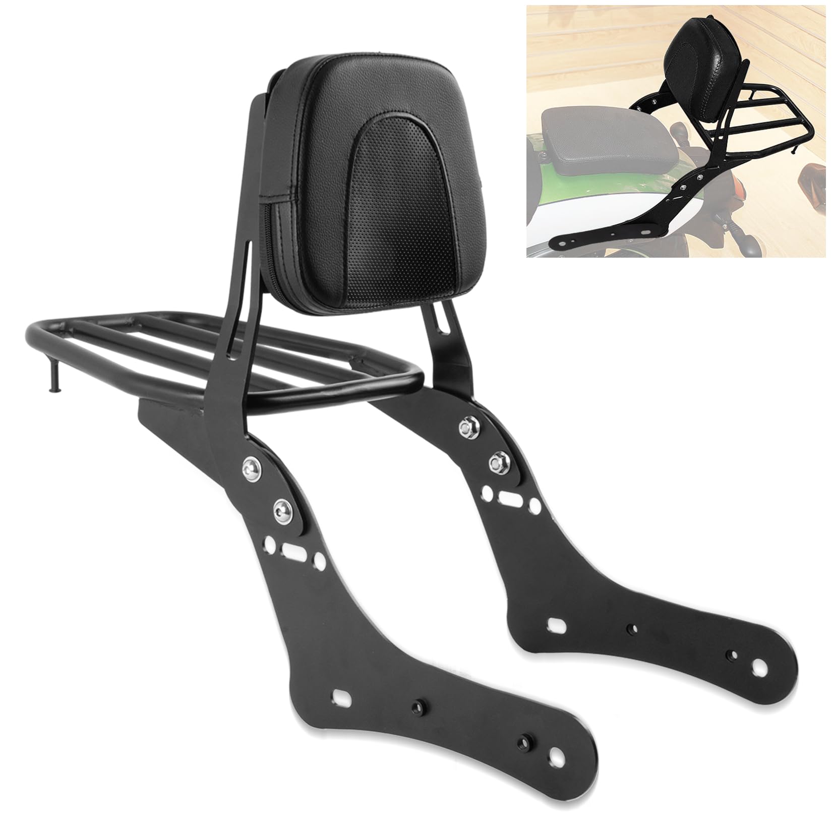 Motorfiets rugleuning zitkussen met bagagedrager voor Rebel CMX500 CMX300 2017-2025, PSLER passagier Sissy Bar plank motorfiets accessoires