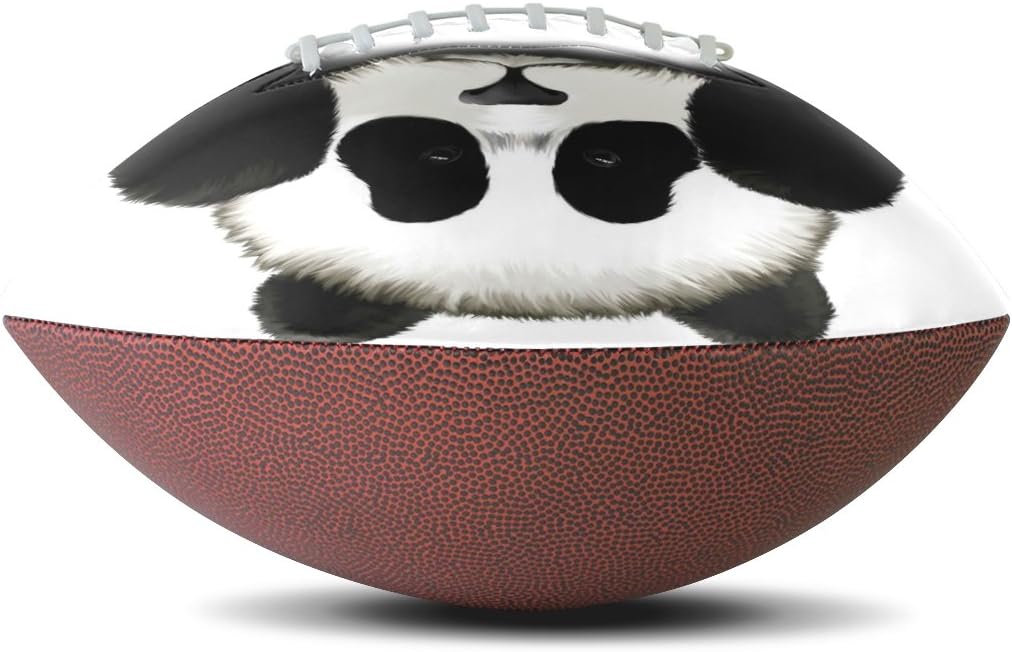 TJDY Panda Pattern Customization PU Match Rugby Balls 9#