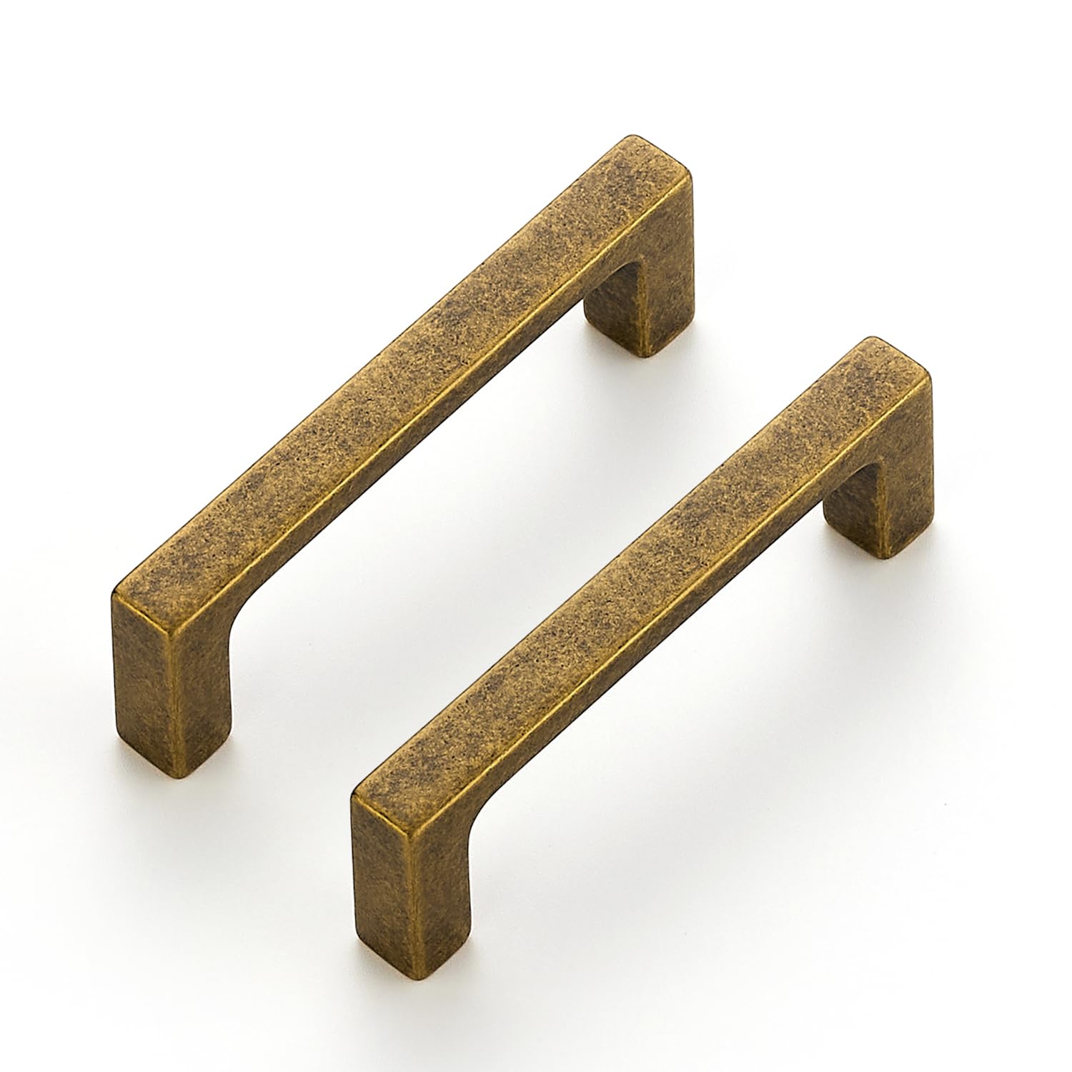 Photo 1 of Ravinte 20 Pack Solid 3 Inch Kitchen Square Cabinet Handles Antique Brass Pulls Drawer Pulls Kitchen Cabinet Hardware Handles