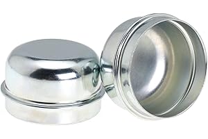 Shunmo 1.98 Inch Grease Cover Dust Cap Wheel Center Caps for Trailer Axle Hub (2)