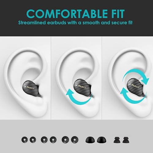 PALOVUE True Wireless Earbuds Earphones, Bluetooth 5 2 Headphones Qualcomm CSR with CVC8 0 and 4 Mic Noise-cancelling for Stereo Deep Bass Sound, IPX5 Waterproof Touch Control in-ear Buds, iSound-X in Saudi Arabia