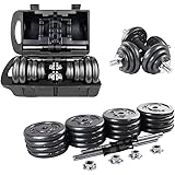 Adjustable Dumbbells Set 22/33/44/66 lbs Home Weight Lifting Professional Dumbbells for Body Workout Home Gym Fitness with Ca
