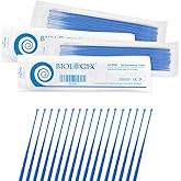CryoKing 1ul Disposable Inoculating Loop, Plastic, 25/Bag, 100PCS Total | 1ul Sterile Plastic Sampling Inoculating Rod, Polystyrene Inoculation Tool, Cell Biology and Scientific Lab Supplies, Blue