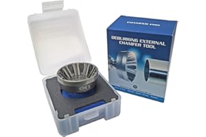 ORXPLUS TOOLS Deburring External Chamfer Tool, Tungsten blade, Deburring Drill Bit, Remove Burr Tools for Fit 1-3/8" to 2-1/8