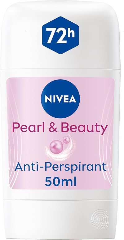 NIVEA Pearl & Beauty Anti-Perspirant Deodorant Stick 50ml 72H Sweat Odour