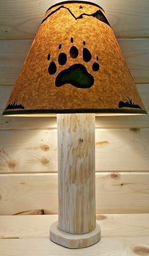 Amazon Com Bear Claw Rustic Log Lamp Authentic Western Red