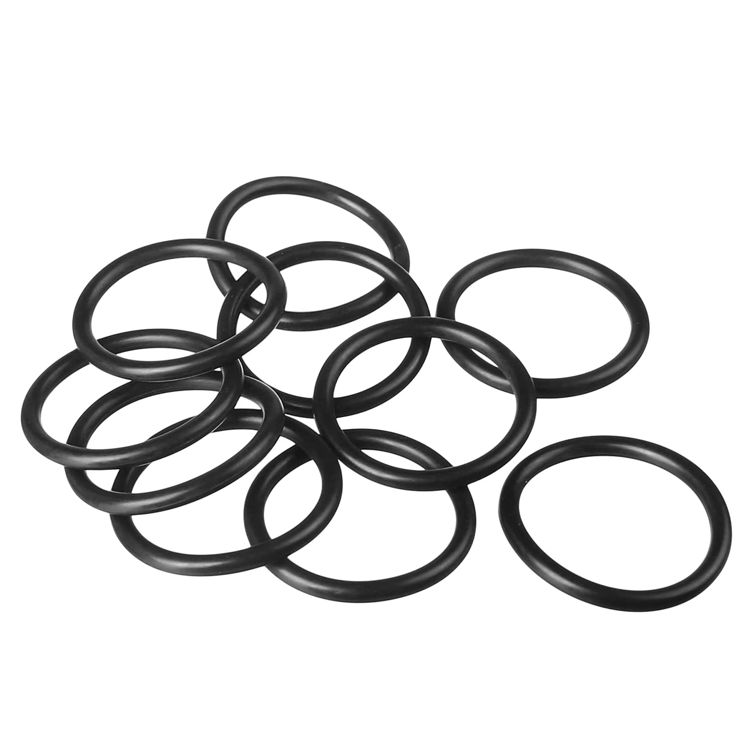 Othmro 10 Pcs Rubber O-Rings, Nitrile Rubber Washers Seal O Rings 50mm OD 42mm ID 4mm Width, Sealing Gasket for Taps, Plumbing