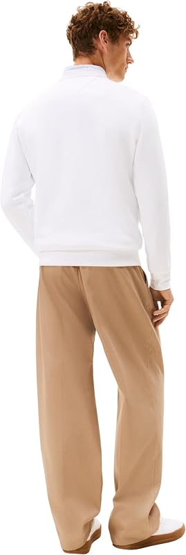 Hilfiger Arch Sweatshirt MW0MW41426 Pull Sweatshirt, Blanc, M, Blanc (Blanc), M — photo 3 sur 6