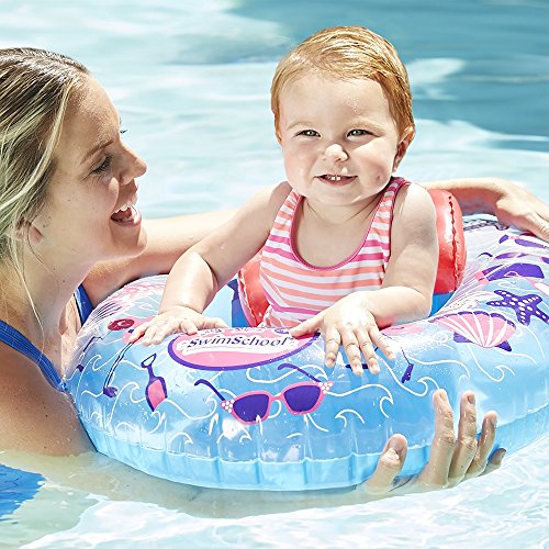 image for SwimSchool Beach Days Baby Boat with Adjustable Backrest Seat, Inflata