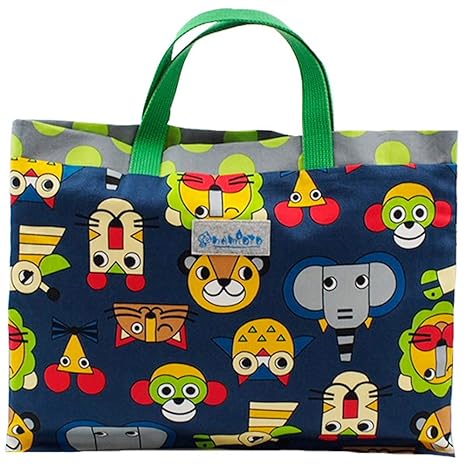 Amazon Co Jp 北欧アニマル ネイビー レッスンバッグ スタンダード