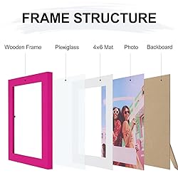 Vittanly 5x7 Picture Frame, Display Pictures 4x6