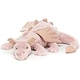 Jellycat Rose Dragon Stuffed Animal, Huge 26 inches - Mythical Plush Toy - Classic Children's Gift