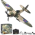 VOLANTEXRC RC Plane 3 Channel Remote Control Plane Fighter Spitfire with 6-axis Gyro, 2.4GHz RTF Radio Controlled Aircraft Easy to Fly for Beginners Boys Adults Kids (76205 RTF)