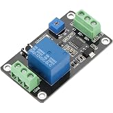 Delay Timer Relay Self-Locking Delay On Off Time Switch Loop Module Programmable Super 555 Delay Relay DC 5V/12V/24V(DC12V)