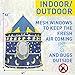 Kiddzery Castle Play Tent, Includes Free Kaleidoscope, Great Gift Idea for Boys & Girls – Foldable Pop Up Prince House Design for Child Development & Learning - Sturdy & Durable for Indoor/Outdoor Use