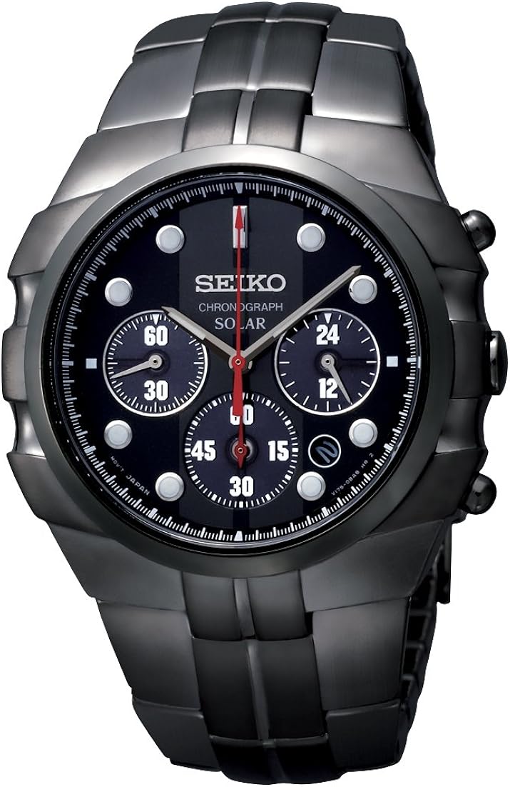 seiko solar watch black