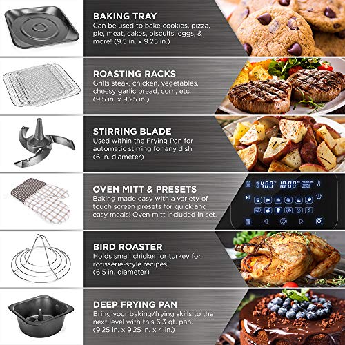 Best Choice Products 12.4qt 1700W 12in1 Programmable Electric XL Air Fryer Oven, Rotisserie