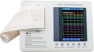 funwill 7 inch Color Multi-Parameter 12-Lead 3-Channel Monitor,903A3,White (Shipping from USA)…