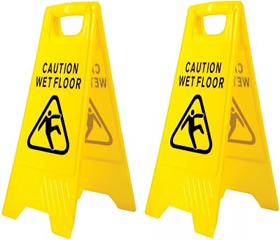 (Pack of 2) RC Wet Floor Sign A Frame Safety Signs