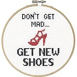 Dimensions Needlecrafts 70-74697 Say It Counted Cross Stitch Kit, Shoes
