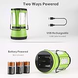 Lepro 3-in-1 Camping Lantern 600 Lumen Detachable Torches Rechargeable Battery view 3