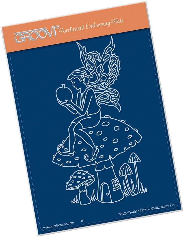 Clarity Stamps Groovi Parchment Embossing A6 Plate - Fairy 5