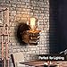 KWOKING Industrial Hand Shaped Wall Sconce Wall Decor UL Listed Vintage Wall Light Fixture for Bedroom Kitchen Restaurant (Left)