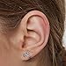 OwMell Cool Handmade Single Nose Ring Ear Cuff Earring Clip Coiled S925 Sterling Silver 3 Ways to Wear