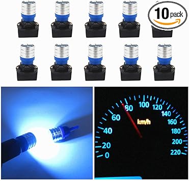 20x 3 SMD LED T10 Wedge Interior Instrument Panel Gauge Replacement Bulb Blue