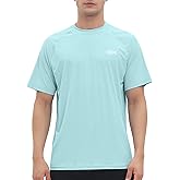 Riverruns Men's Swim Shirt Rash Guard Short Sleeve UPF 50+ UV Sun Protection Quick Dry Fishing Beach Water T-Shirt #1030