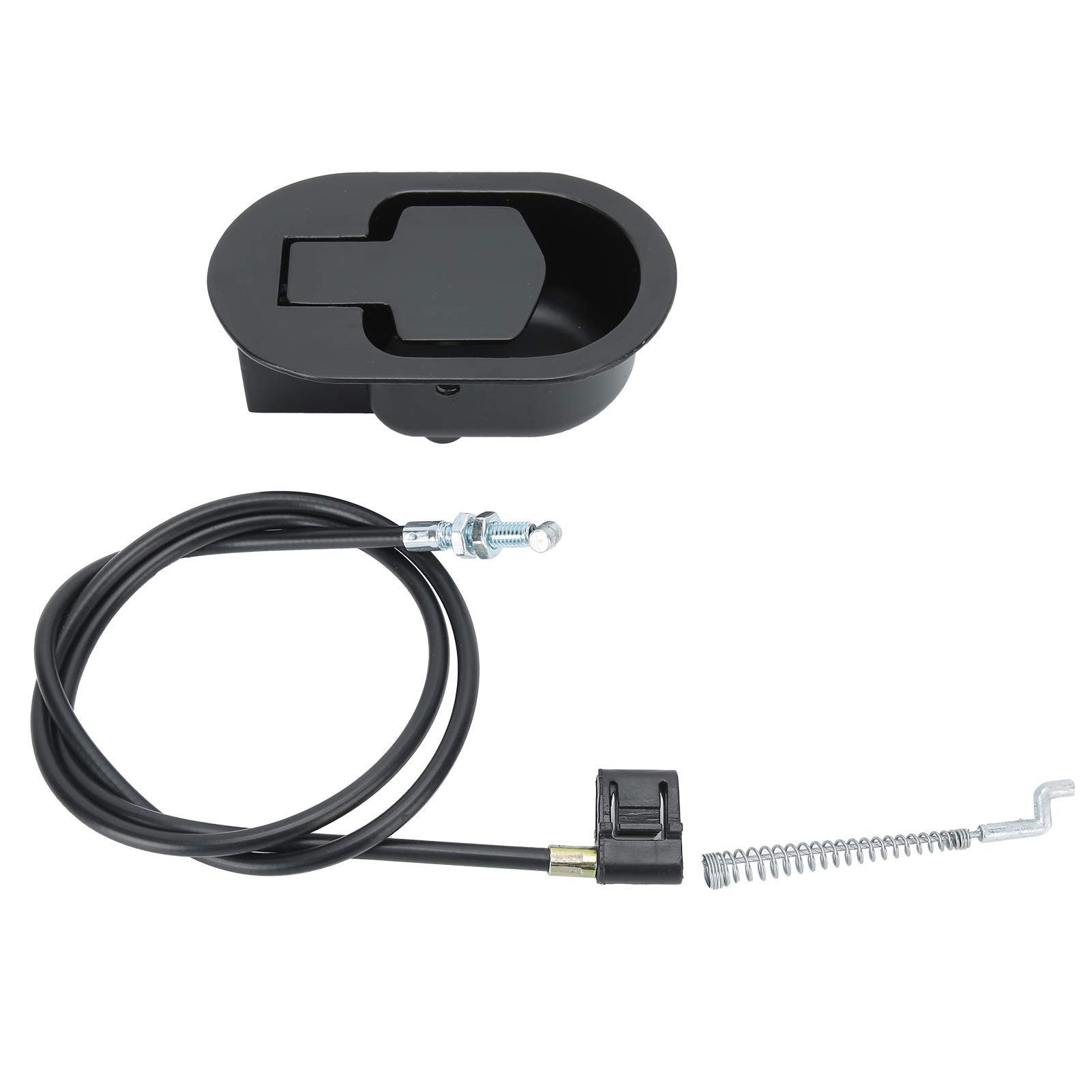 Aluminum Alloy Sofa Release Switch with Cable Recliner Hand Controller Switch Metal Pull Recliner Handle Replacement Accessory Black(90mm)