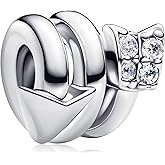 MSPOVOF Family Mom Heart Charms 925 Sterling Silver Bead for Bracelets and Necklaces For Women Jewelry Present