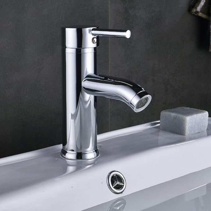 TYOLOMZ Grifo del lavabo del baño Grifo monomando de mezclador caliente