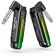 LEKATO Wireless Guitar System UHF Wireless Guitar Transmitter Receiver Rechargeable Audio Wireless Guitar Transmitter and Receiver with 70 Channels Wireless for Guitar Bass Electric Instruments-Green