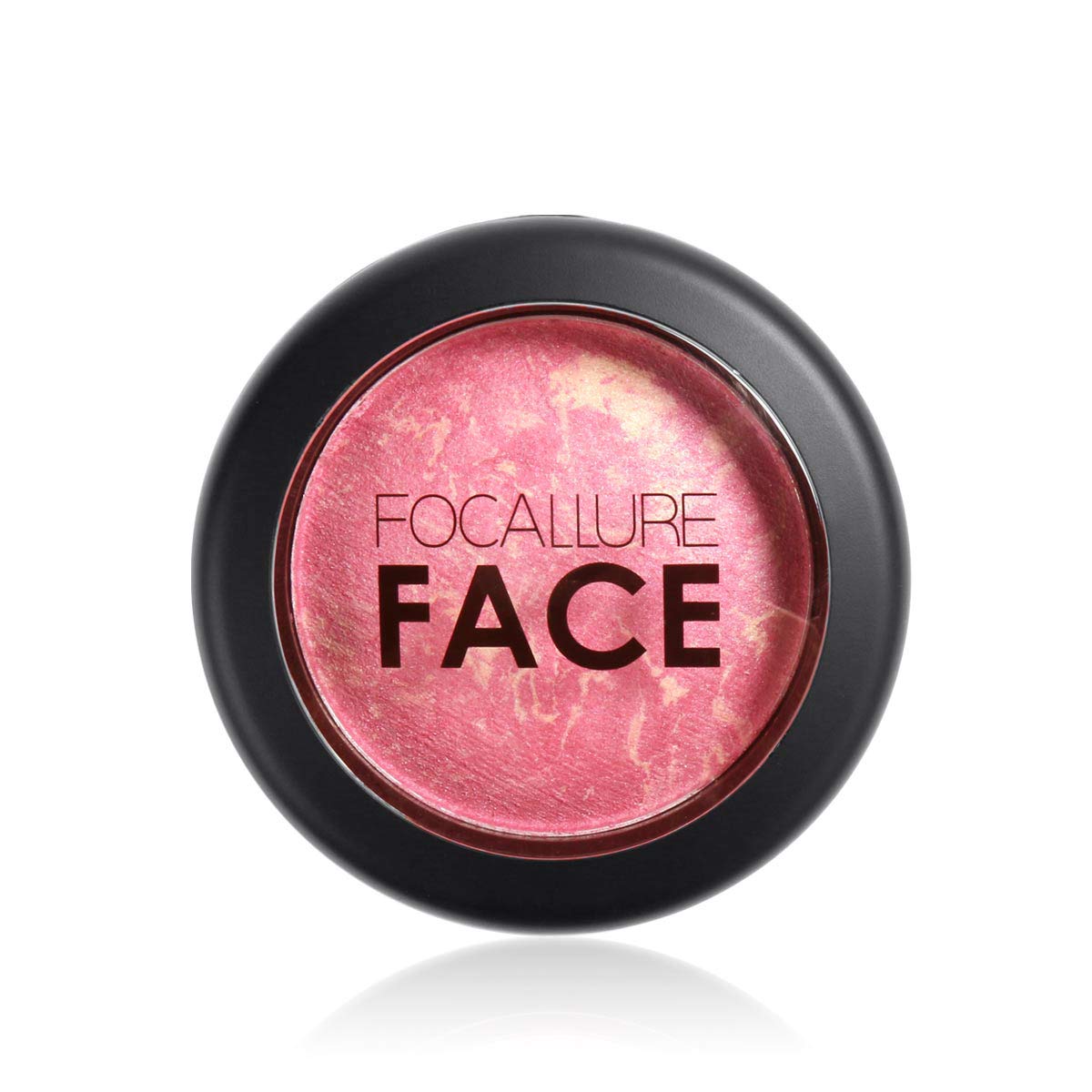 FOCALLURE Cheek Blush, Buildable & Blendable Blush Cruelty Free Powder Blush Shape, Contour & Highlight Face with Matte or Shimmery Color Rose Infused Cheek Color (Z3)