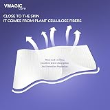 VMAGIC CARE Disposable Face Towels 120ct Cotton Wipes Ultra Soft 20x20cm EF view 6
