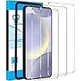 LYWHL 3 Pack for Samsung Galaxy S24 Plus Tempered Glass Screen Protector with Easy Installation Frame, Military Grade Shatterproof Durable Bubble Free, Sensitive Touch Compatible Fingerprint Unlock