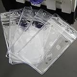 Porte Badge Bronagrand 100pcs Transparent PVC Vertical ID Credit Card Sleeves Waterproof Clear New Medicare Card Holder Protector Sleeves For Social Security Card Protector Porte Badge Bronagrand 100pcs Transparent PVC Vertical ID Credit Card Sleeves Waterproof Clear New Medicare Card Holder Protector Sleeves For Social Security Card Protector