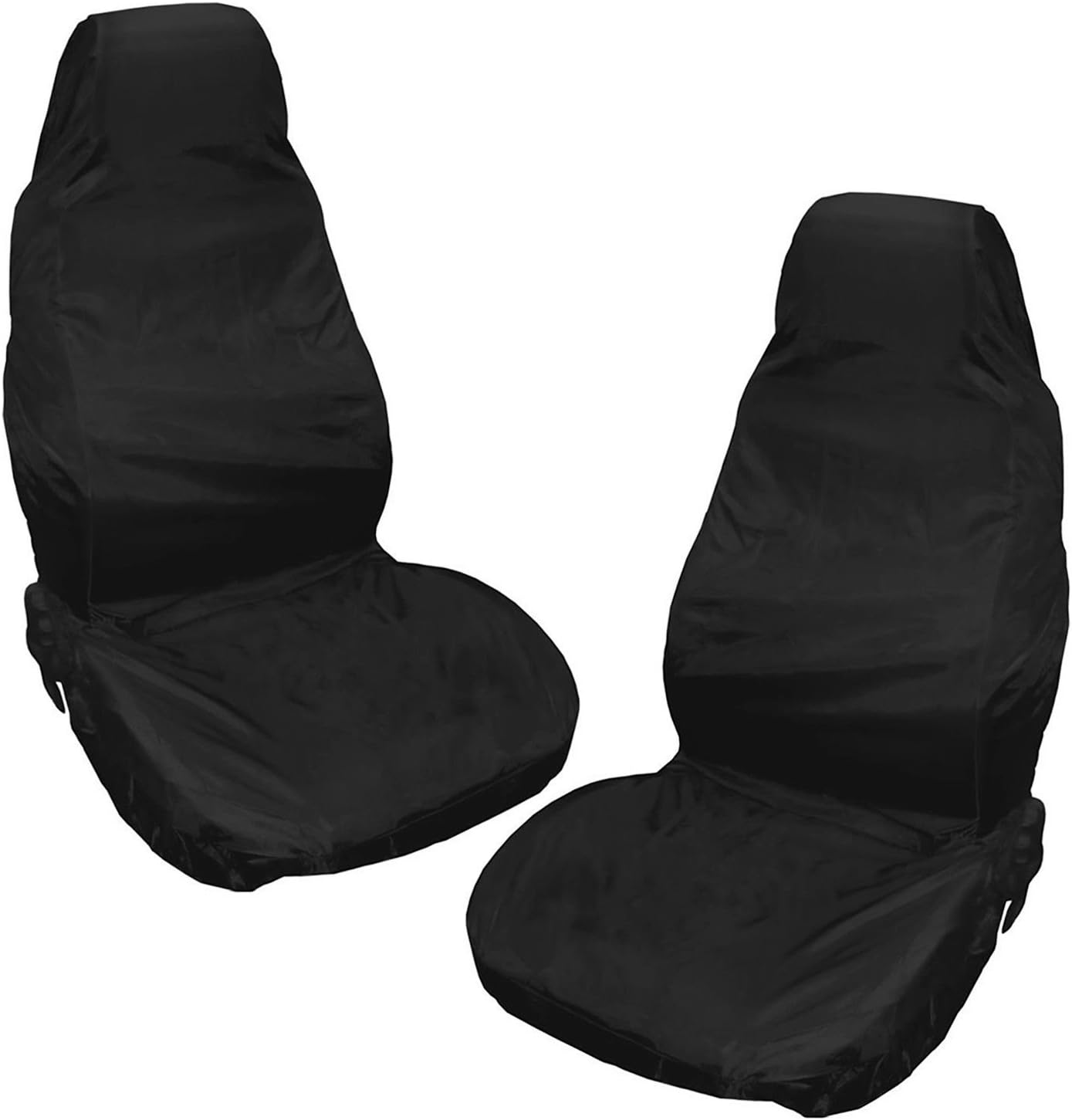 Xtremeauto Front Water resistant Extra Heavy Duty Durable Universal Seat Covers (2), Black, Large - Image 3