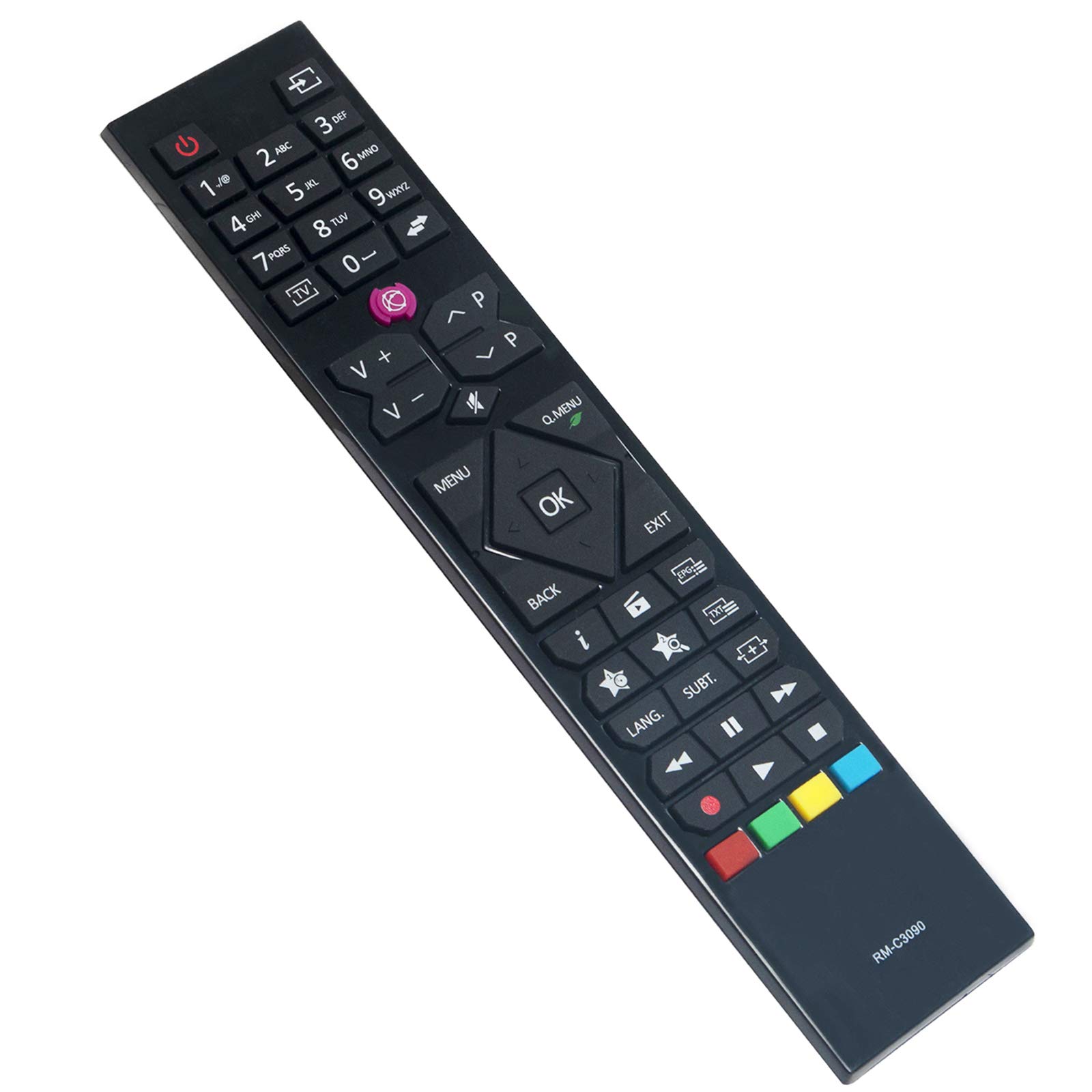 VINABTY RM-C3090 Replacement Remote Fit for JVC TV LT-24VH30K LT-24V44JH LT-24V47JH LT-32V4201 LT-32V48JH LT-32VH30K LT-24VH42J LT-32V3010 LT-32V4200 LT-40V3000 LT-40VF43A LT-43VF43A LT-49V4200