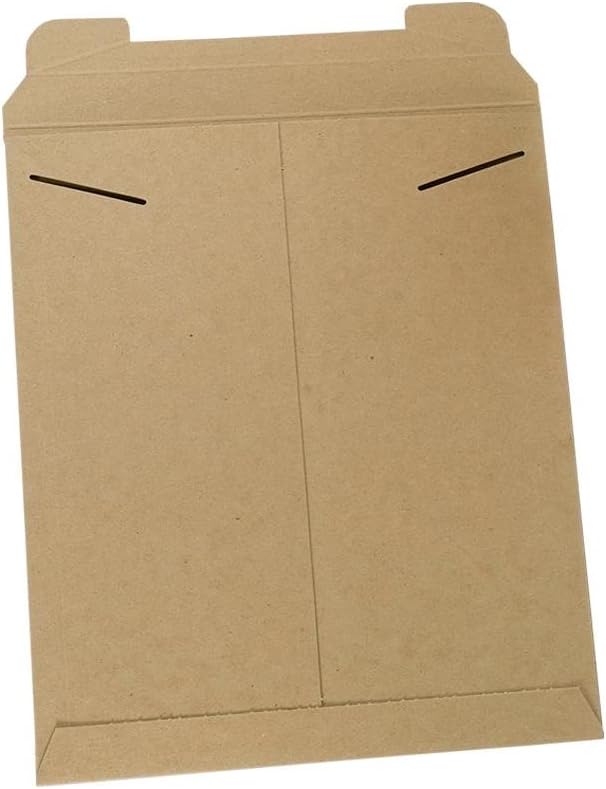 Stayflats Mailers | Reusable Rigid Shipping Envelopes | Repurpose Easy Packaging With Tab Lock Closure | Built-In Corner Protection | Stays Flat During Delivery | Kraft | 100 Per Case | 13" x 18"