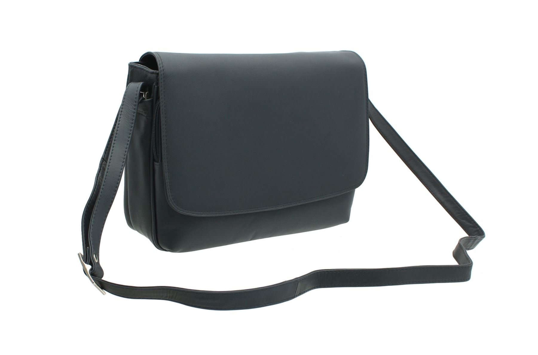 VISCONTI Leather Handbag Style 03190 Navy