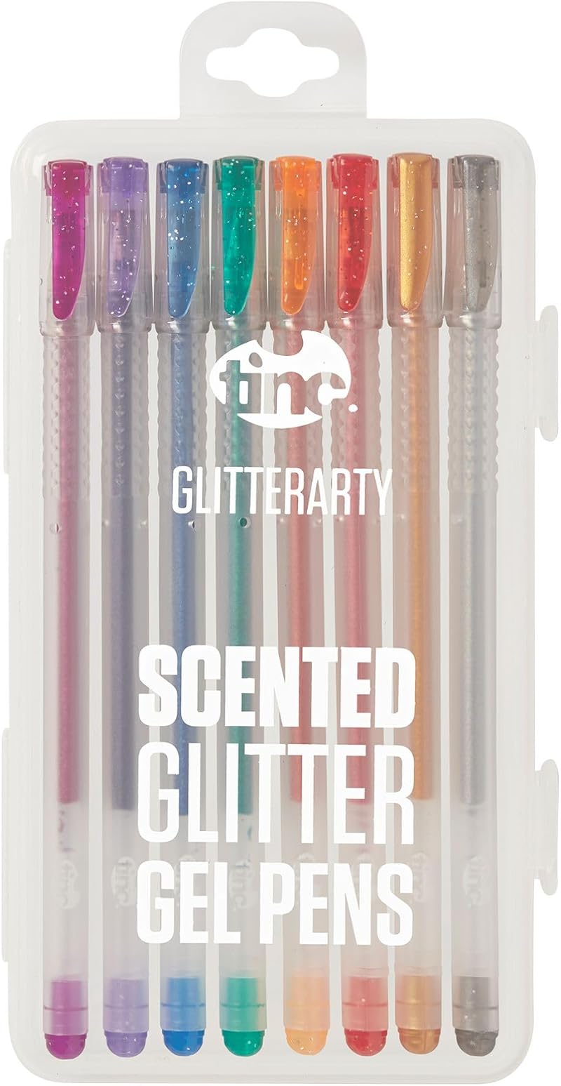 Tinc Glitterarty Liquid Gel Pens Set of 8 with Fruity Fragrance